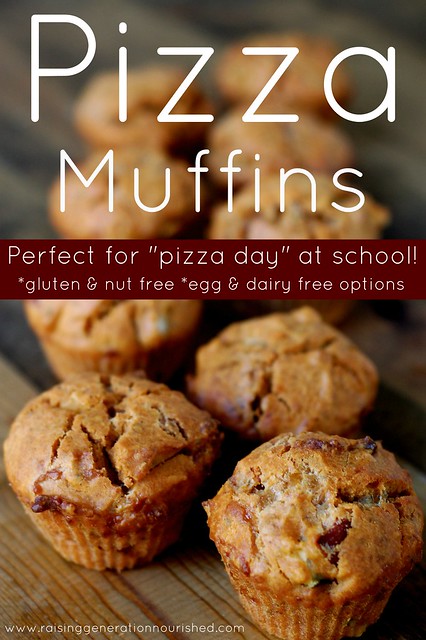 Pizza Muffins :: Perfect For "Pizza Day" At School!
