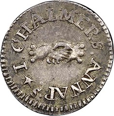 1783 Chalmers Threepence obverse