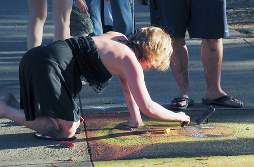 SCAD Sidewalk Art Festival Chalk Art