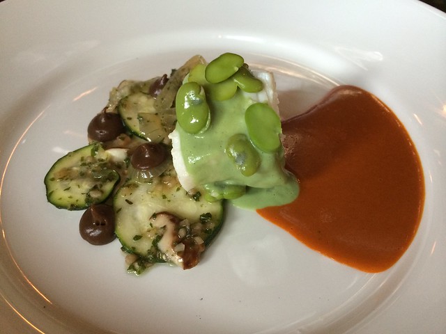Halibut and fava bean - Le Pigeon