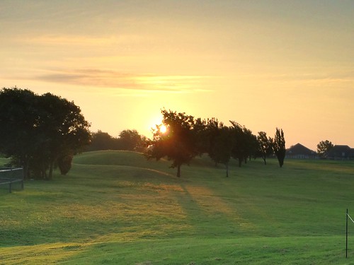 morning sunset golf