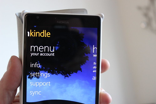 Amazon Kindle on Windows Phone