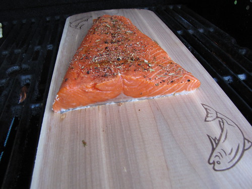 Grilling Cedar Plank Salmon