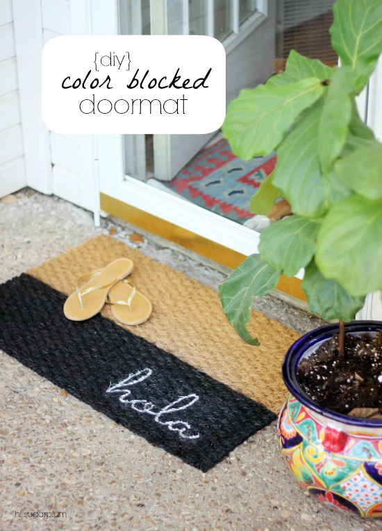 Hi Sugarplum | Colorblocked Doormat