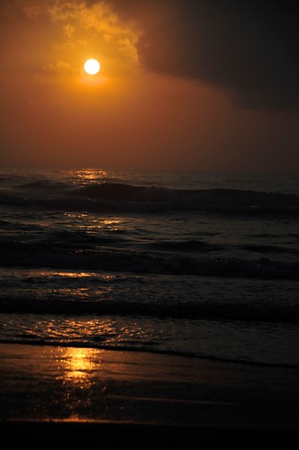 amber goldenhour morning ocean sky southpadreisland summer sunrise texas