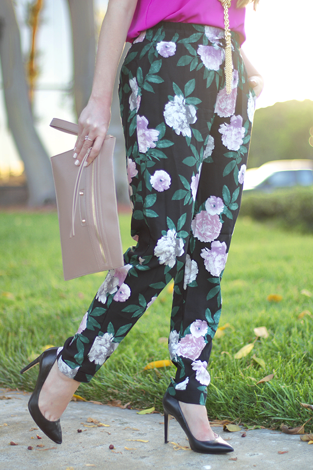 floral print jogger pants