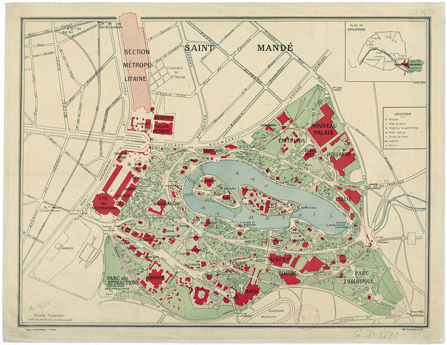 Plan général de l'Exposition coloniale internationale de Paris de 1931