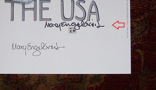 Engelbreit autograph closeup