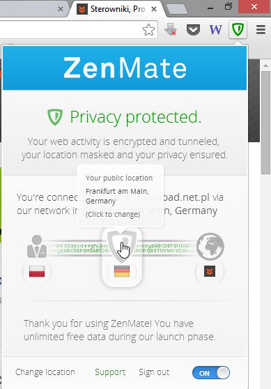 ZenMate Google Chrome