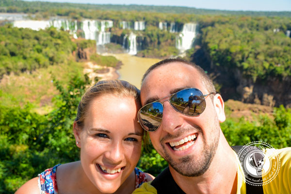 A Cruising Couple Iguazu Falls Brazil