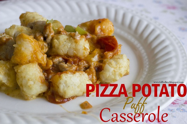 Pizza Potato Puff Casserole