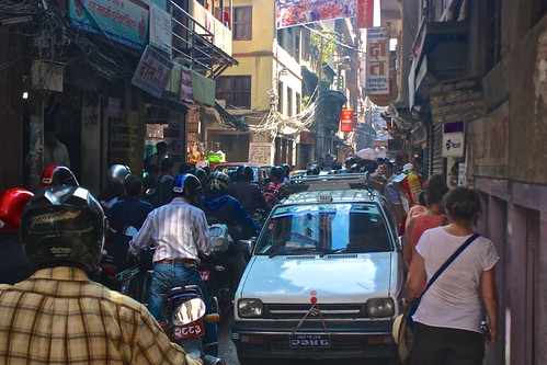 The streets of Kathmandu