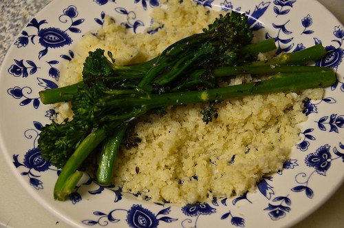 Cauliflower Couscous with Broccolini