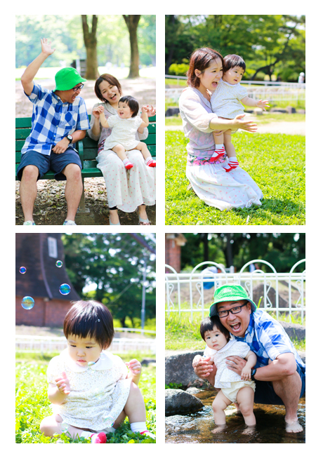 ロケーション撮影　野外撮影　公園フォト　名城公園　名古屋市　家族写真　子供写真　出張撮影