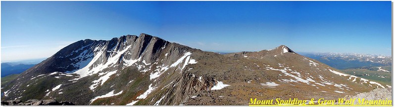 Mt. Bierstadt and Mt. Evans as seen from Spalding's summit 1