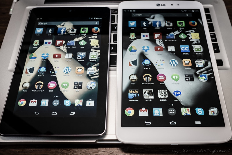 Nexus7 2012 and LG Gpad 8.3
