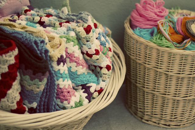 Crochet baskets