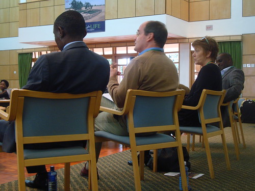 DevCom CoP: Policymaker Panel: Odigha Odigha, environmental activist (Nigeria); Ed Barrow, IUCN Global Ecosystems Program (Kenya); CJ Jones, OneAcre (Kenya)