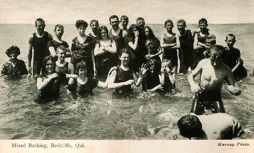 girls boys queensland bathing redcliffe 1915 swimsuits seas womensclothing statelibraryofqueensland slq