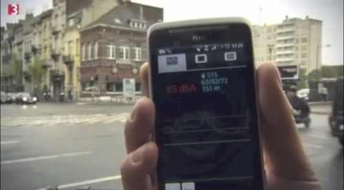 NoiseTube用智慧型手機的GPS和麥克風蒐集資料，透過用戶共同合作繪製出噪音地圖