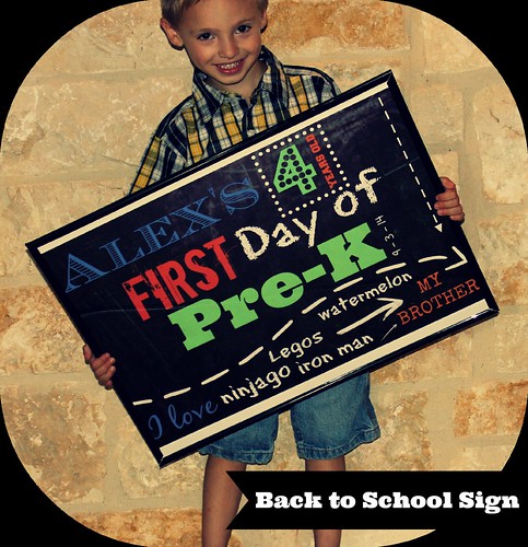 back to school sign