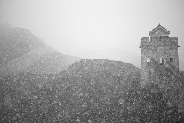 The Great Wall in a Snow Storm