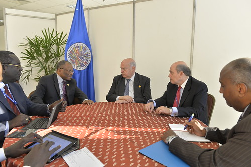 OAS Secretary General receives Haitian Foreign Minister