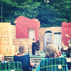 Shakespeare in the Park presents Antony and Cleopatra. Opening weekend.
