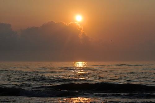 amber clouds goldenhour morning ocean sky southpadreisland summer sunrise texas