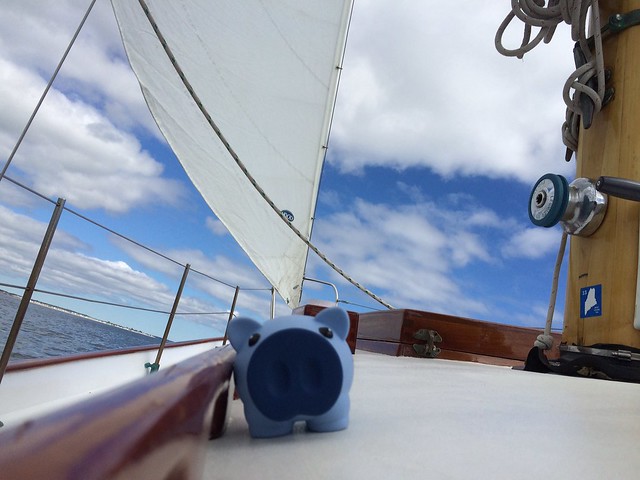 Oliver goes sailing