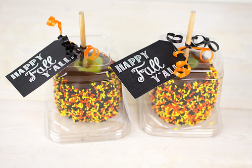 Caramel Apple Gift with Fall Printable Tags #MarketStreetTX