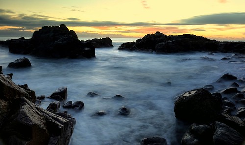 aberdeen greyhopebay sunrise scotland flickr sunset le longexposure water rock