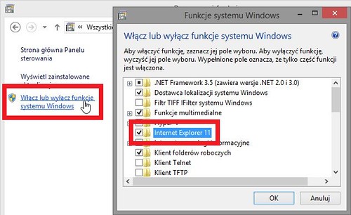 Wyłączanie funkcji systemu Windows