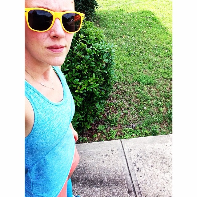 My excitement at finding out it was National Running Day translated into stepping out in my brightest gear. #flystyle