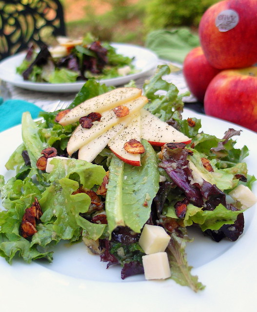 Summer Salad with Roasted Envy Apple Vinaigrette