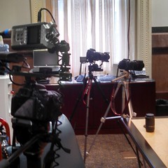 From yesterday's shoot: cameras cameras cameras #nerdgear #worklife #movies