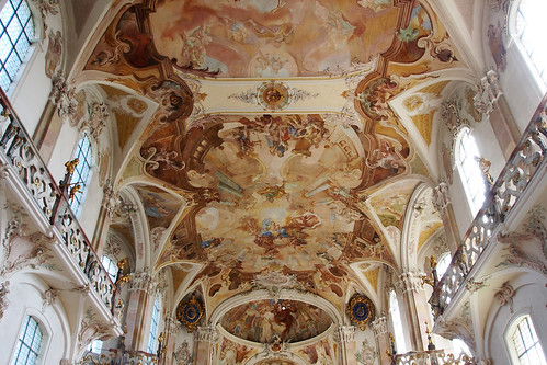 church baroque lakeconstance ceilingpainting mariabirnau