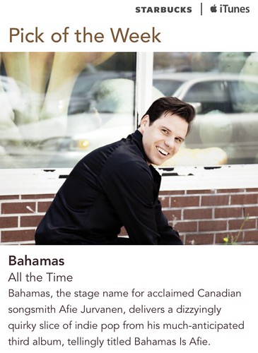 Starbucks iTunes Pick of the Week - Bahamas - All the Time