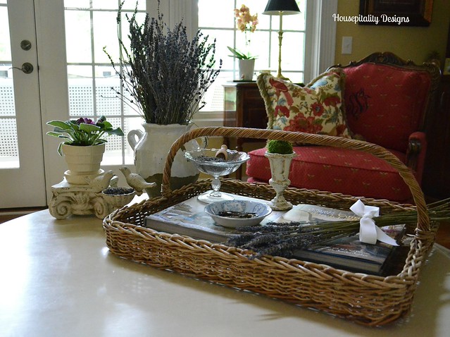 French Country Coffee Table Vignette
