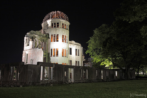 Atomic Bomb Dome at Night