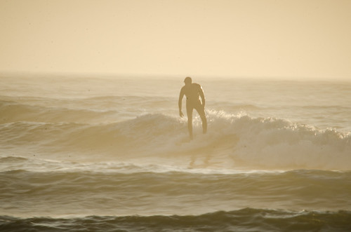 Surfer at Bastendorf Beach