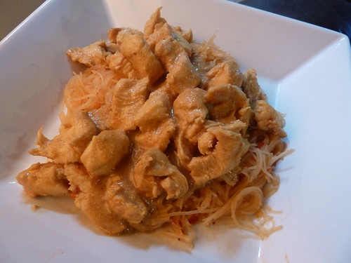 Thai Honey Peanut Chicken with Chinese-Style Noodles