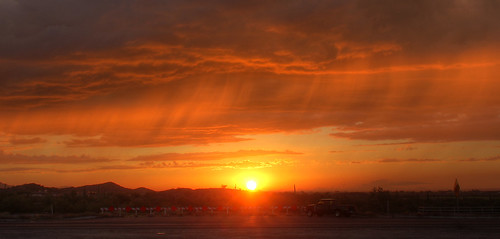 sunset arizona clouds horizon monsoon fordranger virga