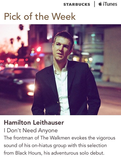 Starbucks iTunes Pick of the Week - Hamilton Leithauser - I Don't Need Anyone