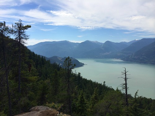 View over Howe Sound from the Sea to Sky summit trail