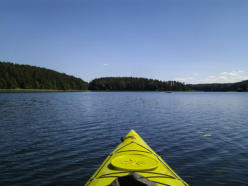 lake landscapes kayaking kayaks