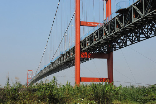 bridge suspension burma myanmar pontsuspendu mawlamyine