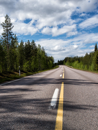 road summer forest finland openroad arcticcircle finnishlapland kemijarvi