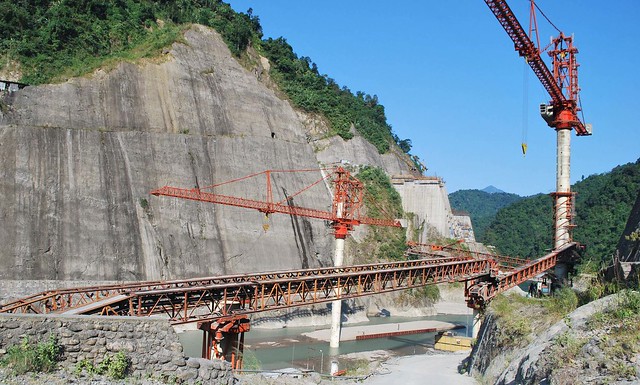 A file photo of Lower Subansiri Hydroelectric Project at Gerukamukh in Lakhimpur district in Assam. Photo by: Dasarath Deka.