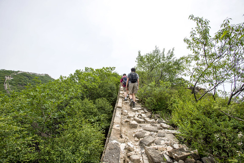 walking the wild wall of China
